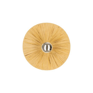 WALL LIGHT 1xE27 MAX 20W METAL - NATURAL RATTAN