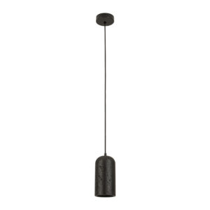 PENDANT LIGHT 1xE27 MAX 10W BLACK STONE - METAL