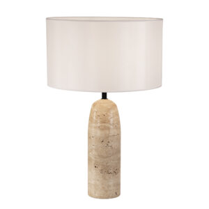 ΕΠΙΤΡΑΠΕΖΙΟ ΦΩΤΙΣΤΙΚΟ 1ΧΕ27 ΜΑΧ 40W ΦΥΣΙΚΗ ΠΕΤΡΑ ΛΕΥΚΟ ΣΚΙΑ