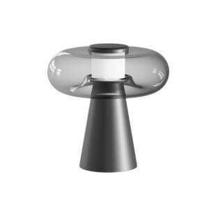 ΕΠΙΤΡΑΠΕΖΙΟ ΦΩΤΙΣΤΙΚΟ 18W 3000K ΜΑΥΡΟ ΜΑΤ, TOUCH DIM- SMOKED ΓΥΑΛΙ