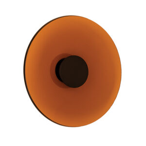 LED ΑΠΛΙΚΑ ΤΟΙΧΟΥ 22W 2700W-3000K ΜΑΥΡΟ ΜΑΤ- ΚΑΦΕ ΓΥΑΛΙ