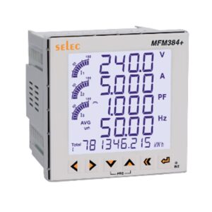 ΟΡΓΑΝΟ ΠΙΝΑΚΟΣ ΑΜΠΕΡΟΜΕΤΡΟ+ ΒΟΛΤΟΜΕΤΡΟ+ ΣΥΧΝ.+ COSΦ+ ΙΣΧΥ ΨΗΦΙΑΚΟ AC 96X96 3Φ MFM384-C-D-CL05 SELEC