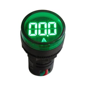 ΟΡΓΑΝΟ ΠΙΝΑΚΟΣ ΑΜΠΕΡΟΜΕΤΡΟ ΨΗΦΙΑΚΟ AC Φ22 ΜΕΣΩ ΜΕΤΑΣΧΗΜΑΤΙΣΤΗ 100/5A LED ΠΡΑΣΙΝΟ AD16-22DSA KZE