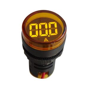 ΟΡΓΑΝΟ ΠΙΝΑΚΟΣ ΑΜΠΕΡΟΜΕΤΡΟ ΨΗΦΙΑΚΟ AC Φ22 ΜΕΣΩ ΜΕΤΑΣΧΗΜΑΤΙΣΤΗ 100/5A LED ΠΟΡΤΟΚΑΛΙ AD16-22DSA KZE