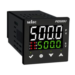 ΕΛΕΓΚΤΗΣ ΘΕΡΜΟΚΡΑΣΙΑΣ ΨΗΦΙΑΚΟΣ 48X48 90-270VAC/DC PID 3NO+4-20mA+RS-485 PID500-U-C-1 SELEC