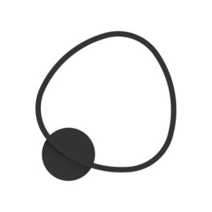 WALL LED LIGHT 26W 3000K BLACK MATT METAL - ALUMINIUM - ACRYLIC