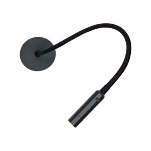 LED ΦΩΣ ΑΝΑΓΝΩΣΗΣ 3W 3000K ΑΜΩΔΕΣ ΜΑΥΡΟ ΜΕΤΑΛΛΟ-ΑΛΛΟΥΜΙΝΙΟ