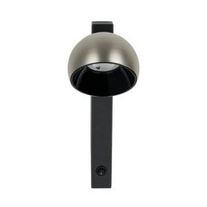 LED ΦΩΤΙΣΤΙΚΟ ΤΟΙΧΟΥ 13W ΣΑΓΡΕ ΜΑΥΡΟ - ΠΑΛΑΙΩΜΕΝΟ ΝΙΚΕΛ ΑΛΟΥΜΙΝΙΟ