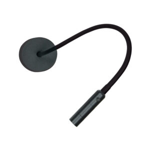 LED ΦΩΣ ΑΝΑΓΝΩΣΗΣ 3W 3000K ΑΜΩΔΕΣ ΜΑΥΡΟ ΜΕΤΑΛΛΟ-ΑΛΛΟΥΜΙΝΙΟ