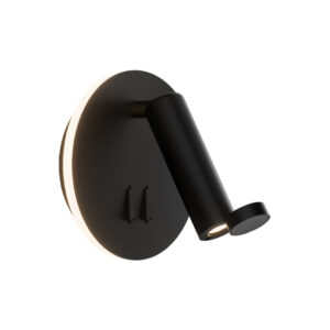 LED ΦΩΤΙΣΤΙΚΟ ΑΝΑΓΝΩΣΗΣ 3W + 6W ΜΑΥΡΟ ΑΛΛΟΥΜΙΝΙΟ-ΑΚΡΥΛΙΚΟ