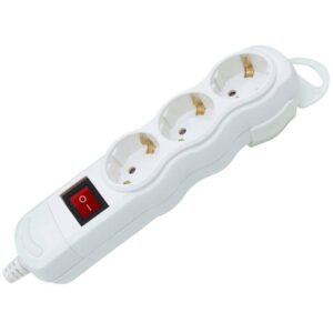 ΠΟΛΥΠΡΙΖΟ ΑΣΦΑΛΕΙΑΣ ΜΕ ΔΙΑΚΟΠΤΗ 3 ΘΕΣΕΩΝ ΧΩΡΙΣ ΚΑΛΩΔΙΟ ΑΝΟΙΓΟΜΕΝΟ ΛΕΥΚΟ KCG03MK BNG