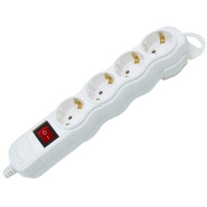 ΠΟΛΥΠΡΙΖΟ ΑΣΦΑΛΕΙΑΣ ΜΕ ΔΙΑΚΟΠΤΗ 4 ΘΕΣΕΩΝ ΧΩΡΙΣ ΚΑΛΩΔΙΟ ΑΝΟΙΓΟΜΕΝΟ ΛΕΥΚΟ KCG04MK BNG