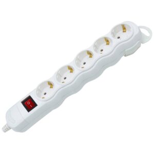 ΠΟΛΥΠΡΙΖΟ ΑΣΦΑΛΕΙΑΣ ΜΕ ΔΙΑΚΟΠΤΗ 5 ΘΕΣΕΩΝ ΧΩΡΙΣ ΚΑΛΩΔΙΟ ΑΝΟΙΓΟΜΕΝΟ ΛΕΥΚΟ KCG05MK BNG