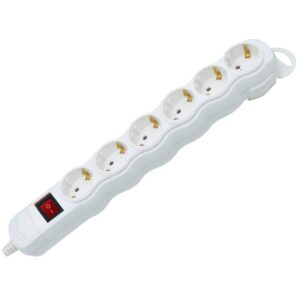 ΠΟΛΥΠΡΙΖΟ ΑΣΦΑΛΕΙΑΣ ΜΕ ΔΙΑΚΟΠΤΗ 6 ΘΕΣΕΩΝ ΧΩΡΙΣ ΚΑΛΩΔΙΟ ΑΝΟΙΓΟΜΕΝΟ ΛΕΥΚΟ KCG06MK BNG