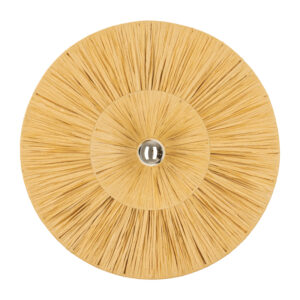 WALL LIGHT 1xE27 MAX 20W METAL - NATURAL RATTAN