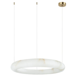 ΚΥΚΛΙΚΟ LED ΚΡΕΜΑΣΤΟ ΦΩΤΙΣΤΙΚΟ 35W 3000K ΑΛΑΒΑΣΤΡΟ