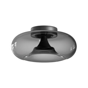 CEILING LED LIGHT 30W 2700K-3000K TRIAC BLACK MATT - SMOKED GLASS