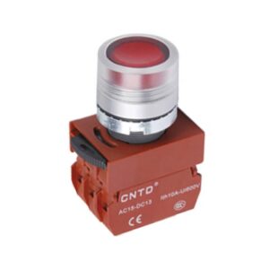 ΜΠΟΥΤΟΝ ΧΩΝΕΥΤΟ Φ22 1NC ΜΕ ΛΥΧΝΙΑ 230VAC ΚΟΚΚΙΝΗ C2PIF-R CNTD