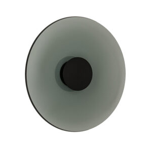 WALL LED LIGHT 22W 2700K-3000K TRIAC BLACK MATT - SMOKED GLASS