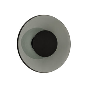 WALLLED LIGHT 18W 2700K-3000K TRIAC BLACK MATT - SMOKED GLASS