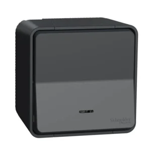 Mureva Styl Μπουτόν με Λυχνία LED Προσανατολισμού Ανθρακί