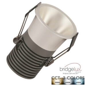 Mini Spot Οροφής Led Χωνευτό bridgelux chip 5W CCT Pearl Chrome