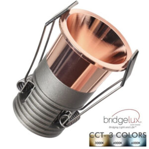 Mini Spot Οροφής Led Χωνευτό bridgelux chip 5W CCT Rose Gold