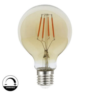E27 G80 Filament Led 6W 2200K Dimmable