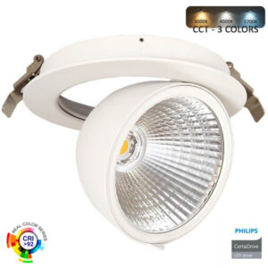 Οροφής Led Κινητό Χωνευτό philips driver & bridgelux chip 30W CCT