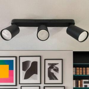 Φωτιστικό Οροφής for three GU10 Lamp Black