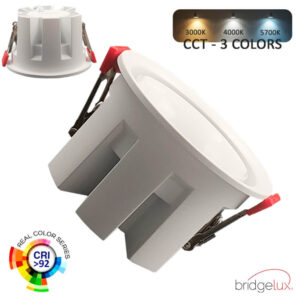 Spot Οροφής Led Χωνευτό bridgelux chip selectable 24W CCT Front White