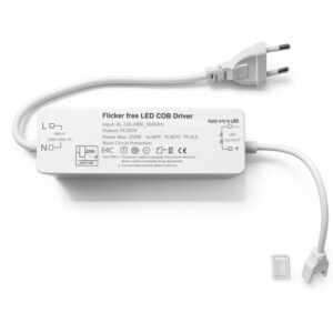 Σύνδεσμος τροφοδοσίας πρίζας για ταινία LED 220V-240V max 250W AC COB Flicker-Free