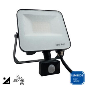 Προβολέας Led lumileds chip 30W 4000K PIR Motion Sensor