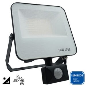 Προβολέας Led lumileds chip 50W 4000K PIR Motion Sensor