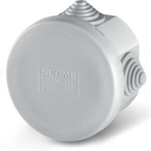 SCAME ΚΟΥΤΙ ΕΞΩΤΕΡΙΚΟ ΣΤΡΟΓΓΥΛΟ 65x40mm IP55 HALOGEN FREE