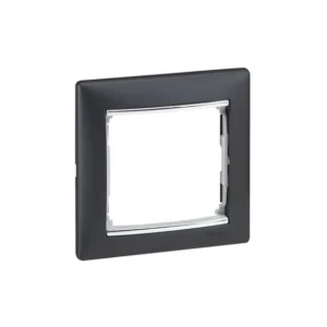 Πλαίσιο 1 Θέσης Μαύρο/Ασημί