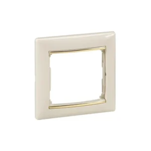 Πλαίσιο 1 Θέσης Κρεμ/Χρυσό