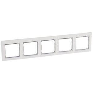Πλαίσιο 5 Στοιχείων Οριζόντιο Λευκό/Ασημί