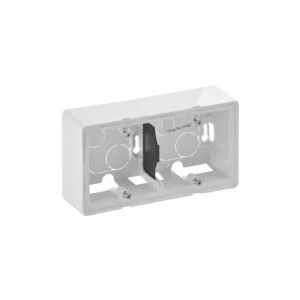 Κουτί 2 Θέσεων Επίτοιχος Λευκό