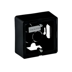 Κουτί Επίτοιχο 1 Θέσης Μαύρο