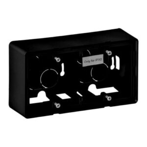 Κουτί Επίτοιχο 2 Θέσεων Μαύρο