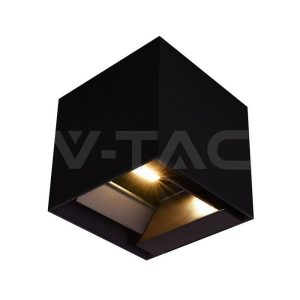 V-tac 9W LED Μπαταρία ηλιακού φωτιστικού τοίχου 3.7V 3σε1 Μαύρο IP65