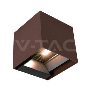 V-tac 3W LED Ηλιακό φωτιστικό τοίχου 3 σε 1 Καφέ IP65 Τύπος φόρτισης C