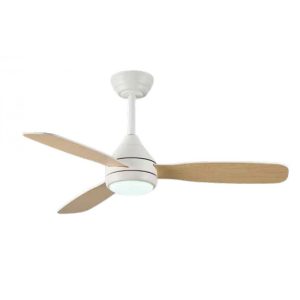 SIERRA Ανεμιστήρας Οροφής με LED 20W, DC Μοτέρ & Smart App - Λευκό/Ξύλο