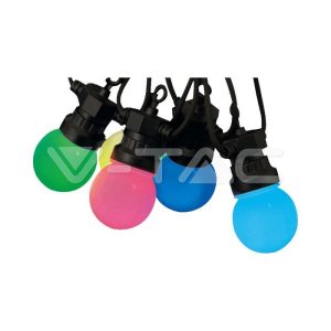 VTAC Φως LED Χορδών με 15 τεμ. λαμπτήρες 0,5W RGB, 13 μ