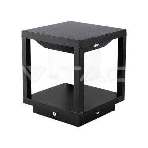 V-tac LED Ηλιακός πυλώνας Μαύρο σώμα Θερμό λευκό 3000K
