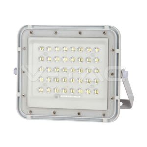 V-tac 10W LED Ηλιακός Προβολέας 6400K με Χειριστήριο & Ένδειξη Μπαταρίας