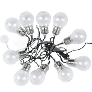 VTAC Φως LED Χορδών Ηλιακό με 10 τεμ. λαμπτήρες 3000K, 2 μ